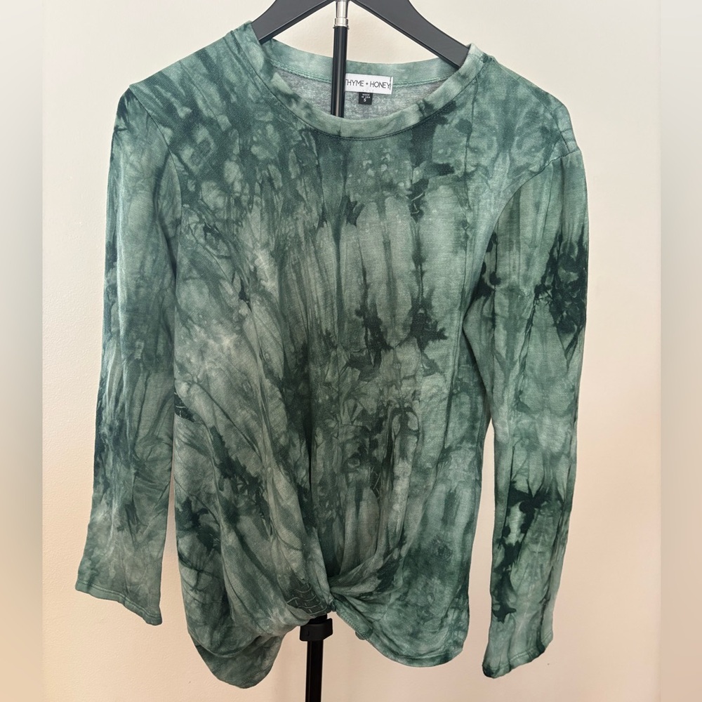 Thyme + Honey Chic Tie-Dye Long Sleeve Top